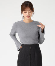 画像をギャラリービューアに読み込む, ラメ配色フレア袖ハイネックニット/MM548308 13