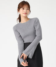 画像をギャラリービューアに読み込む, ラメ配色フレア袖ハイネックニット/MM548308 14