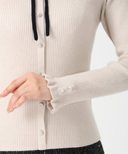 画像をギャラリービューアに読み込む, フリル袖配色リボンニット/MM548309 4