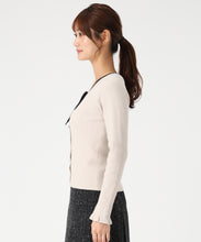 画像をギャラリービューアに読み込む, フリル袖配色リボンニット/MM548309 1