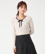 画像をギャラリービューアに読み込む, フリル袖配色リボンニット/MM548309 11