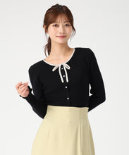 画像をギャラリービューアに読み込む, フリル袖配色リボンニット/MM548309 14