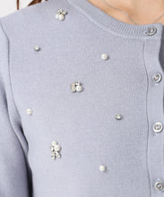 画像をギャラリービューアに読み込む, ビジュー刺繍カーディガン/MM548404 4