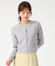 画像をギャラリービューアに読み込む, ビジュー刺繍カーディガン/MM548404 13