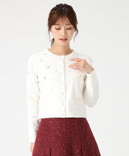 画像をギャラリービューアに読み込む, ビジュー刺繍カーディガン/MM548404 15