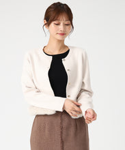 画像をギャラリービューアに読み込む, 裾ファーニットカーディガン/MM548407 18