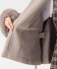 画像をギャラリービューアに読み込む, ブローチ付きポンチョコート/MM548603 9