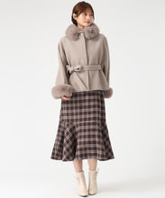 画像をギャラリービューアに読み込む, ブローチ付きポンチョコート/MM548603 11