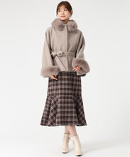 画像をギャラリービューアに読み込む, ブローチ付きポンチョコート/MM548603 13