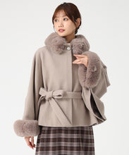 画像をギャラリービューアに読み込む, ブローチ付きポンチョコート/MM548603 15