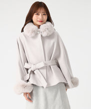 画像をギャラリービューアに読み込む, ブローチ付きポンチョコート/MM548603 16