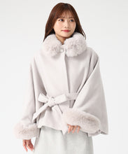 画像をギャラリービューアに読み込む, ブローチ付きポンチョコート/MM548603 17
