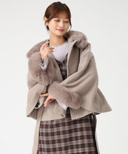 画像をギャラリービューアに読み込む, ブローチ付きポンチョコート/MM548603 22