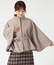 画像をギャラリービューアに読み込む, ブローチ付きポンチョコート/MM548603 24