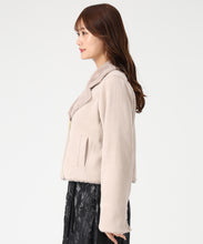 画像をギャラリービューアに読み込む, ファー付きスエードライダースジャケット/MM548608 1