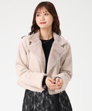 画像をギャラリービューアに読み込む, ファー付きスエードライダースジャケット/MM548608 13