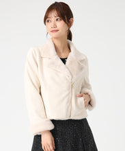 画像をギャラリービューアに読み込む, ファー付きスエードライダースジャケット/MM548608 15