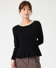 画像をギャラリービューアに読み込む, ペプラムラメ配色ニット/MM558307 17