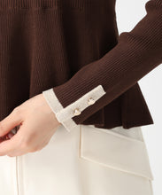 画像をギャラリービューアに読み込む, ペプラムラメ配色ニット/MM558307 5