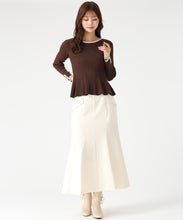 画像をギャラリービューアに読み込む, ペプラムラメ配色ニット/MM558307 9