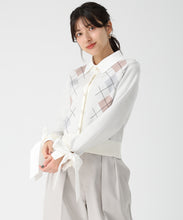 画像をギャラリービューアに読み込む, レイヤード襟アーガイルカーディガン/TT538406 8