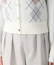 画像をギャラリービューアに読み込む, レイヤード襟アーガイルカーディガン/TT538406 7