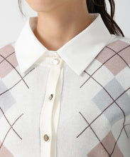 画像をギャラリービューアに読み込む, レイヤード襟アーガイルカーディガン/TT538406 3