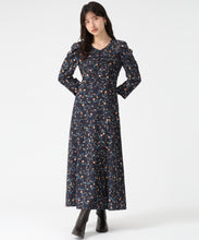 画像をギャラリービューアに読み込む, ヴィンテージフラワープリントワンピース/TT547402 (ブラック)