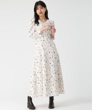 画像をギャラリービューアに読み込む, ヴィンテージフラワープリントワンピース/TT547402 (アイボリー)