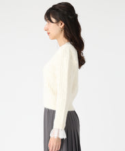 画像をギャラリービューアに読み込む, レース袖ふわふわケーブルニット/TT548305 1
