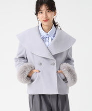 画像をギャラリービューアに読み込む, ビッグカラーショートコート/TT548603 (ブルー)