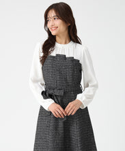 画像をギャラリービューアに読み込む, ビスチェ風ツイードドッキングワンピース/MM547421 10