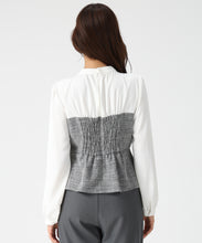 画像をギャラリービューアに読み込む, ツイードドッキングねじりペプラムブラウス/MM548109 2
