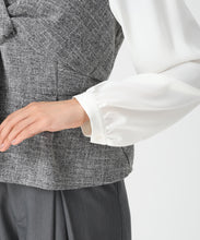 画像をギャラリービューアに読み込む, ツイードドッキングねじりペプラムブラウス/MM548109 8