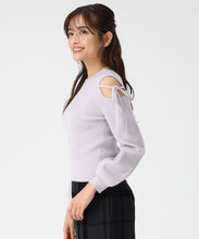 画像をギャラリービューアに読み込む, 肩開きリボンニット/MM548315 1