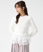 画像をギャラリービューアに読み込む, ペプラムラッフルニット/MM548318 10