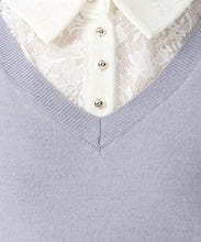 画像をギャラリービューアに読み込む, レースシャツドッキングニット/MM548319 4