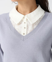 画像をギャラリービューアに読み込む, レースシャツドッキングニット/MM548319 3