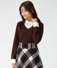 画像をギャラリービューアに読み込む, レースシャツドッキングニット/MM548319 10