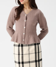 画像をギャラリービューアに読み込む, ぽこぽこVネックペプラムラメカーディガン/MM548409 16