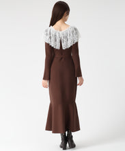 画像をギャラリービューアに読み込む, ビックレース衿マーメイドワンピース/TT547410 2