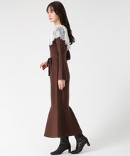 画像をギャラリービューアに読み込む, ビックレース衿マーメイドワンピース/TT547410 1