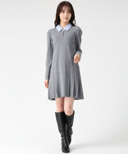 画像をギャラリービューアに読み込む, 【予約販売/10月下旬発売予定】襟付きミニニットワンピース/TT547406 10