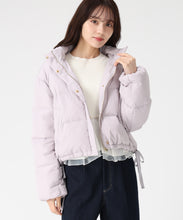 画像をギャラリービューアに読み込む, サイドリボンフード付ショートダウン/TT548601 (ラベンダー)