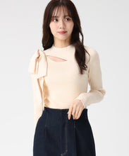 画像をギャラリービューアに読み込む, アシメカットリブニット/TT548310 (ベージュ)