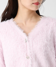 画像をギャラリービューアに読み込む, Vネックシャギーカーディガン/TT548406 3