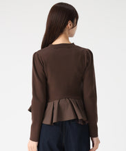 画像をギャラリービューアに読み込む, 異素材切替ペプラムニット/TT548309 2