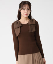 画像をギャラリービューアに読み込む, 肩リボンシアーニット/TT548304 9