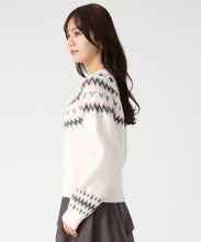 画像をギャラリービューアに読み込む, 【予約販売/11月中旬発売予定】ノルディック柄ニット/TT548315 1