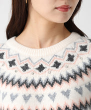 画像をギャラリービューアに読み込む, 【予約販売/11月中旬発売予定】ノルディック柄ニット/TT548315 3